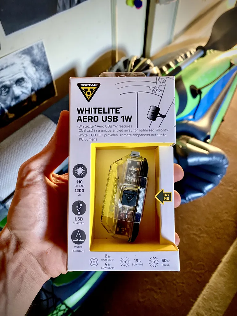 چراغ جلوی دوچرخه تاپیک مدل AERO USB 1W