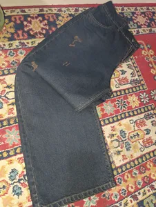 تجریه خرید شلوار جین زنانه مدل واید بگ کد 4368