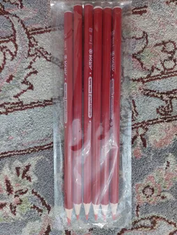 مداد قرمز آریا کد 3002 بسته 6 عددی