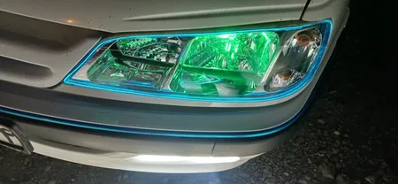 چراغ جلو خودرو فن آوران پرتو الوند مدل YM110 مناسب برای پژو پارس بسته دو عددی