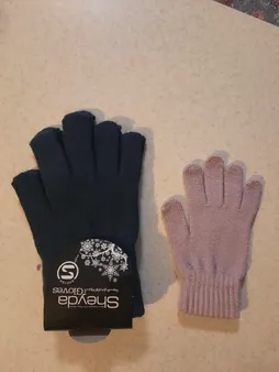 دستکش بافتنی دخترانه مدل AS1090