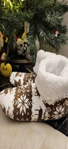 تجریه خرید پاپوش زنانه مدل گوزن شاخ دار کد MH132 BRN