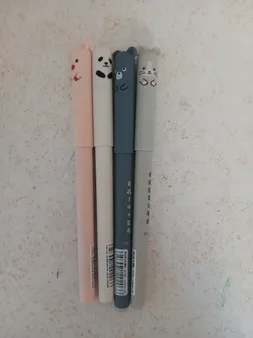 خودکار مدل عروسکی پاک کن دار مجموعه 4 عددی