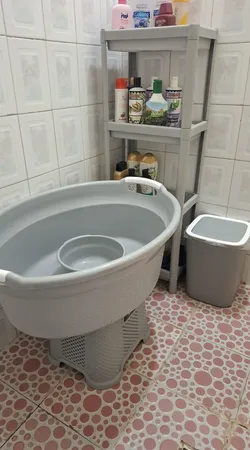 صندلی حمام لیمون طرح بافت کد RM417