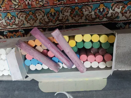 گچ رنگی مارو مدل X60 بسته 60 عددی