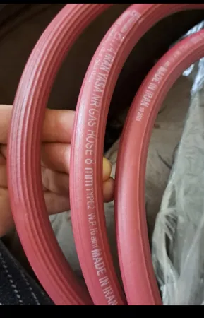 شلنگ گاز ایران یاسا مدل  دولایه ضدحریق نخ دار کد  8mm