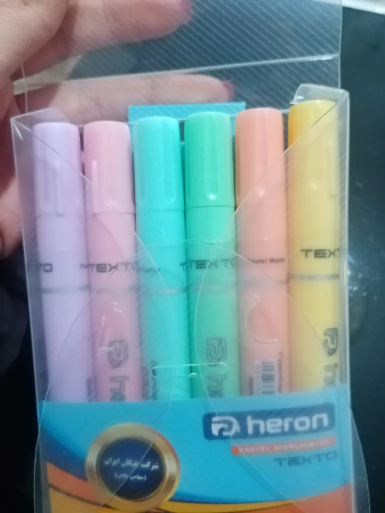 ماژیک علامت گذار هرون مدل پاستلی مجموعه 6 عددی