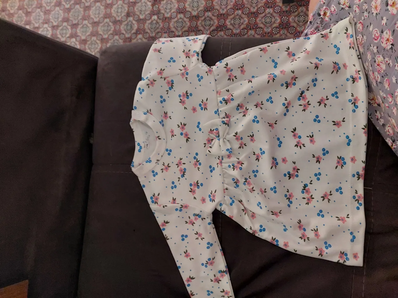 ست بلوز آستین بلند و شلوار نوزادی سپیدپوش کد 148001