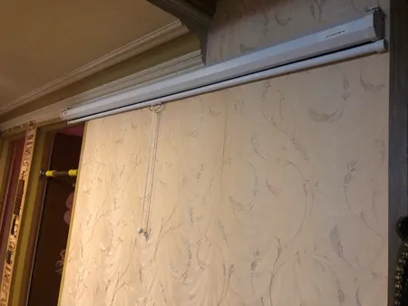 پرده نمایش دستی پروژکتور اسکوپ پارچه عالی سایز 180x180