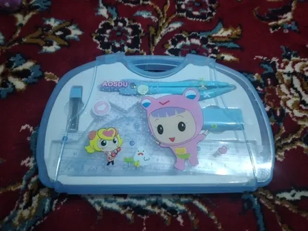 ست لوازم تحریر 7 تکه آئوسدو مدل AS-8010 BG