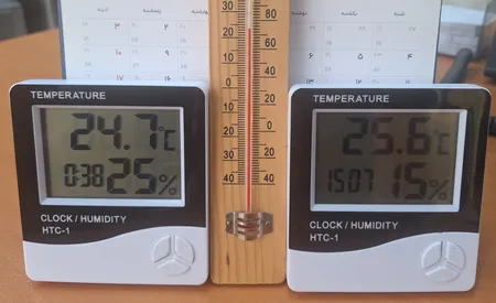 دما سنج و رطوبت سنج مدل HTC01