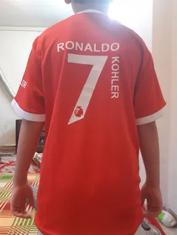 ست تیشرت و شلوارک ورزشی طرح رونالدو منچستر یونایتد 2022