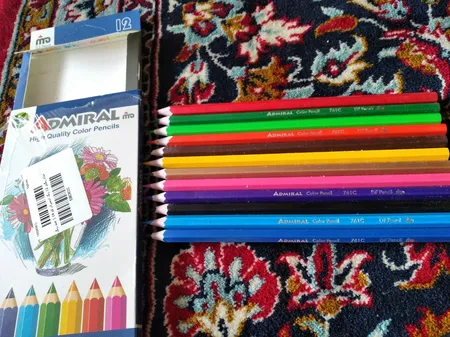 مداد رنگی 12 رنگ ادمیرال کد 19
