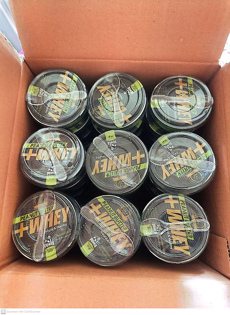 کره بادام زمینی پروتئین وی نیری -50 گرم بسته 45 عددی