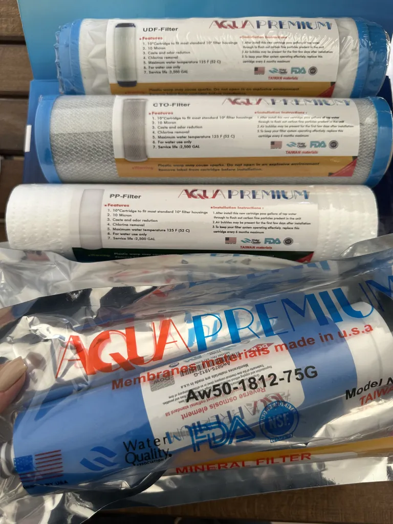 فیلتر دستگاه تصفیه آب آکواپرمیوم مدل AP-6S مجموعه 6 عددی