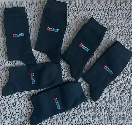 جوراب ساق بلند مردانه پالوته مدل PM-WIN-BLK-6666