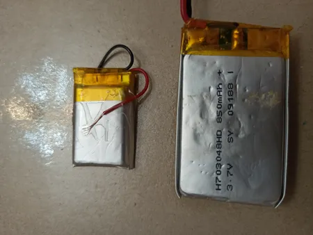 باتری لیتیوم پلیمر مدل302535 ظرفیت 800میلی آمپر ساعت