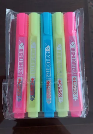 ماژیک علامت گذار کنکو کد HL05 بسته 5 عددی