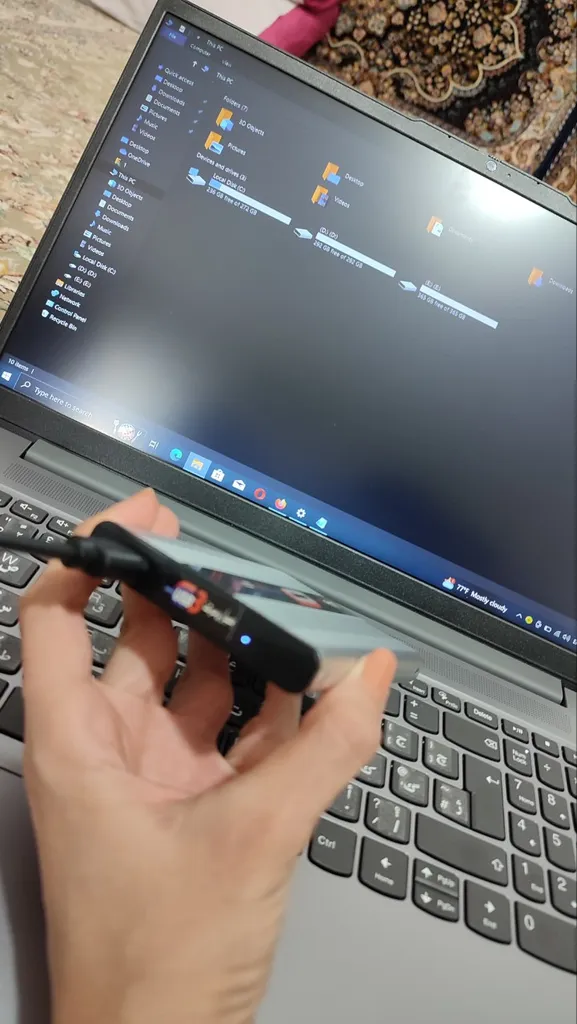 هارد دیسک اکسترنال اِل‌اُ مدل fast silver ظرفیت یک ترابایت