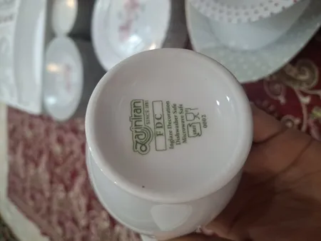 سرویس غذاخوری 102 پارچه چینی زرین ایران سری ایتالیا اف مدل والنسیا درجه یک