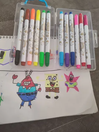 ماژیک رنگ آمیزی 12 رنگ هپو مدل rs کد 3030