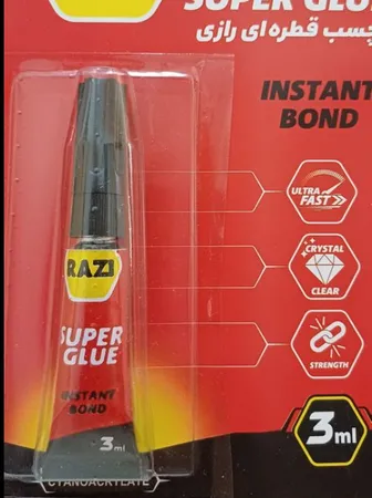 چسب قطره ای رازی مدل Super Glue حجم 3 میلی لیتر بسته 4 عددی