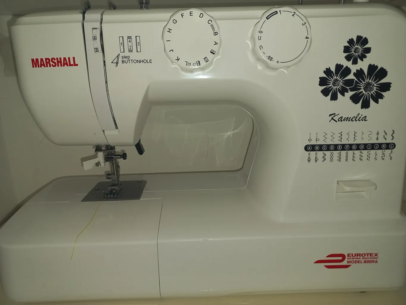 چرخ خیاطی مارشال مدل EUROTEX 8009A