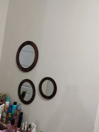 آینه  الف مدل  گرد دلسا کد 321 مجموعه 3 عددی