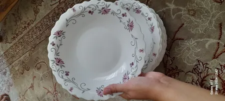 بشقاب خورش خوری پارس اپال مدل لیندا 124بسته 6 عددی