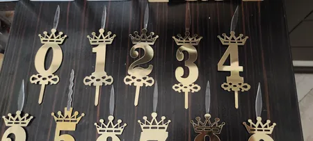 شمع تولد طرح عدد مجموعه 11 عددی