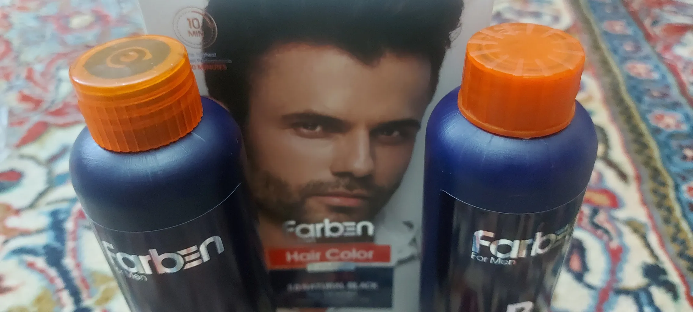 شامپو رنگ مو فاربن شماره 1.0 حجم 150 میلی لیتر رنگ مشکی مجموعه 2 عددی