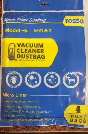 کیسه جاروبرقی مدل Micro1 مناسب برای جاروبرقی سامسونگ بسته 4 عددی