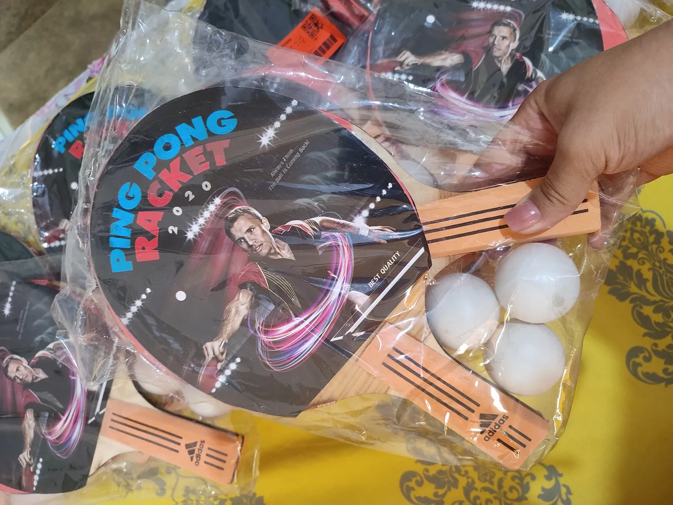 راکت پینگ پنگ مدل فروردین به همراه توپ بسته 3 عددی