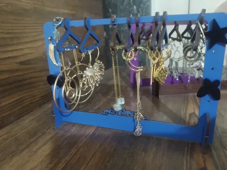 استند جواهرات مدل فروردین طرح رگال بسته 5 عددی