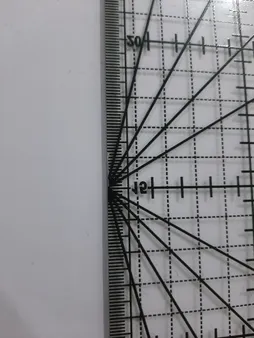 خط کش 30سانتی متری گلدون طرح الفا کد G 3015