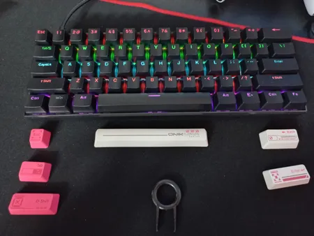 کیبورد گیمینگ اونیکوما مدل G55 RGB، مکانیکال سوییچ قهوه‌ای، Tenkeyless، نورپردازی RGB