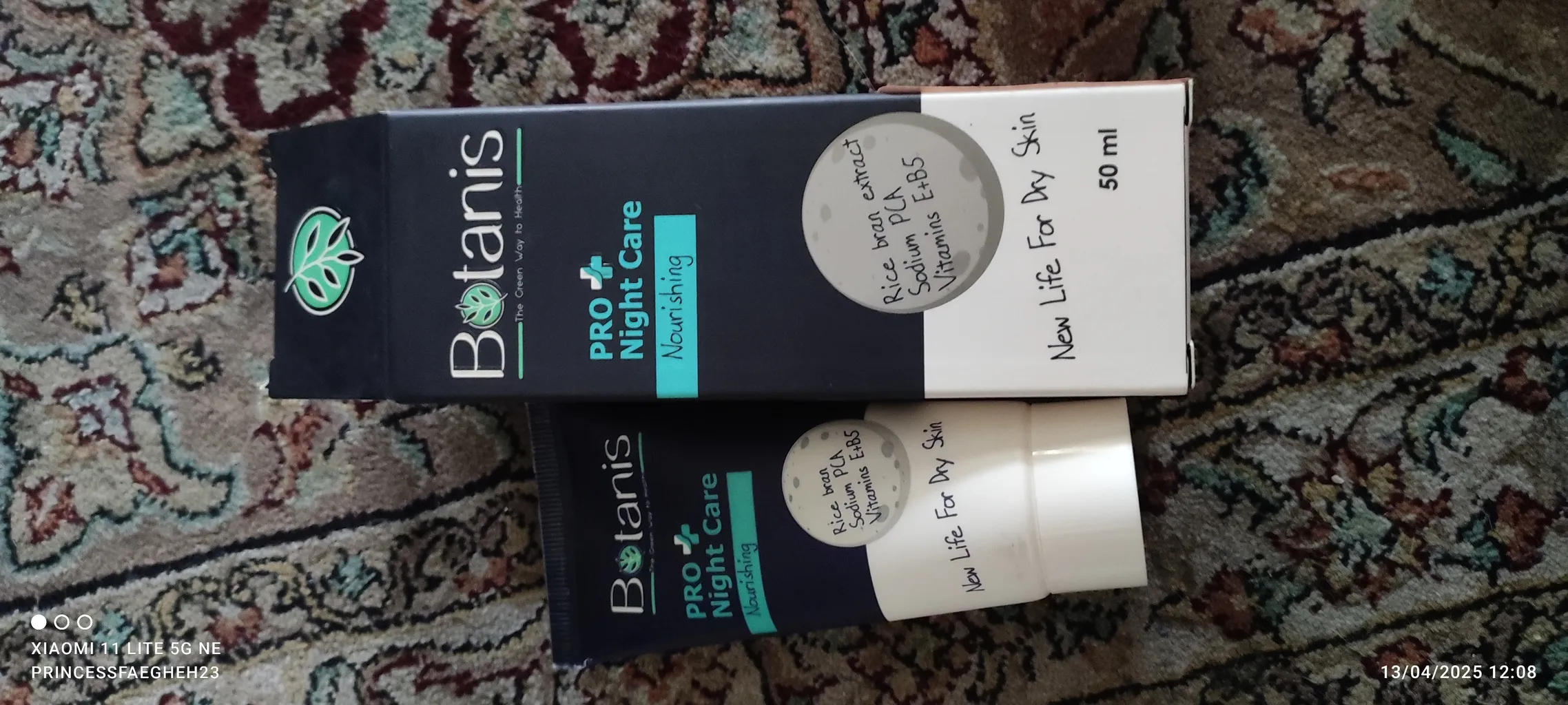 کرم ضدچروک شب بوتانیس مدل 01 حجم 50 میلی لیتر