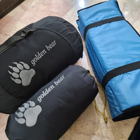 ست کیسه خواب و زیرانداز کنتال مدل gldn bear به همراه بالش