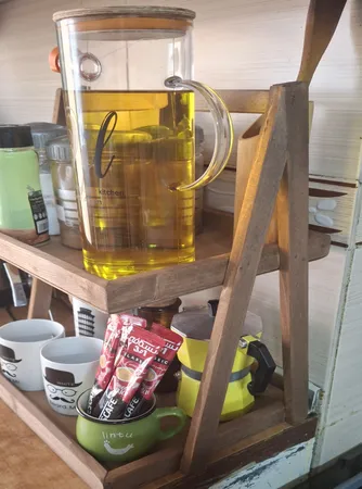 شلف رومیزی مدل دو طبقه چوبی کد 053