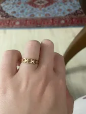 تجریه خرید انگشتر طلا 18 عیار زنانه تاج مدل 4G278 سایز 53