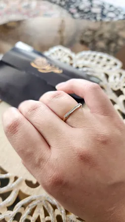 انگشتر طلا 18 عیار زنانه طلای مستجابی کد 670192