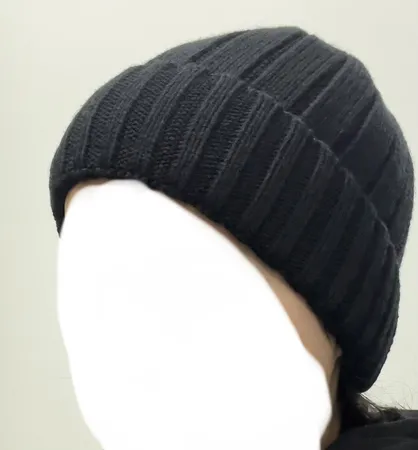 کلاه بافتنی طرح داخل خز مدل لب برگرد