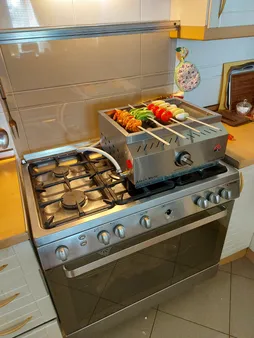 کباب پز آتش مهر مدل گازی استیل 45