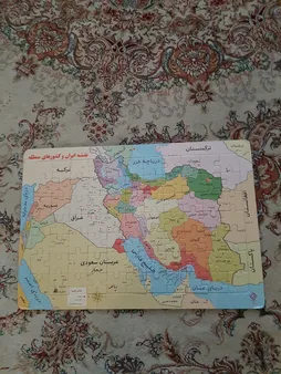 پازل 77 تکه یاس بهشت طرح نقشه ایران