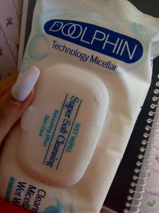 تجریه خرید دستمال مرطوب پاک کننده آرایش دلفین مدل 001 بسته 60 عددی