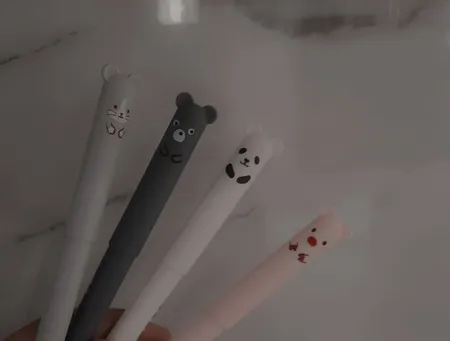 خودکار مدل عروسکی پاک کن دار مجموعه 4 عددی