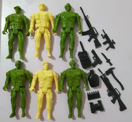 اسباب بازی جنگی مدل سرباز مجموعه 15 عددی