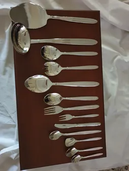 سرویس قاشق و چنگال 116 پارچه ناب استیل مدل Palermo