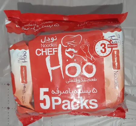 نودل تند و فلفلی شف هو - 425 گرم بسته 5 عددی
