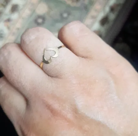 انگشتر طلا 18 عیار زنانه مایا ماهک مدل قلب کد MR0442 سایز 55